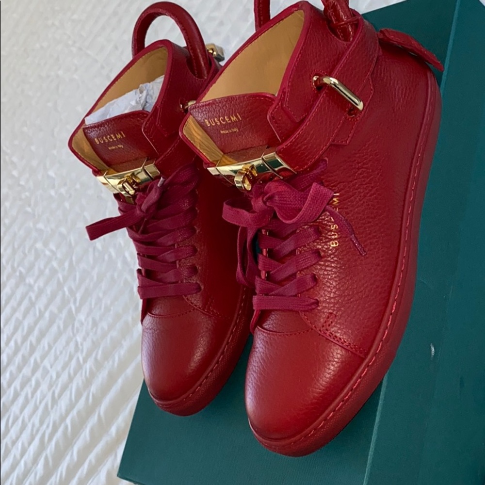 buscemi 100mm red sneakers - Picture 4 of 5